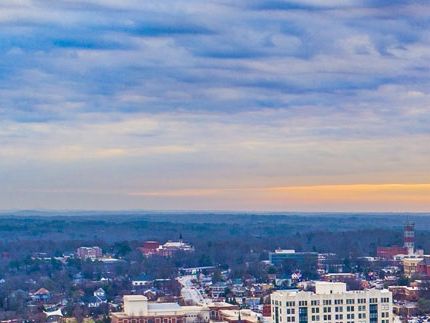 Aerial view of Spartanburg, South Carolina